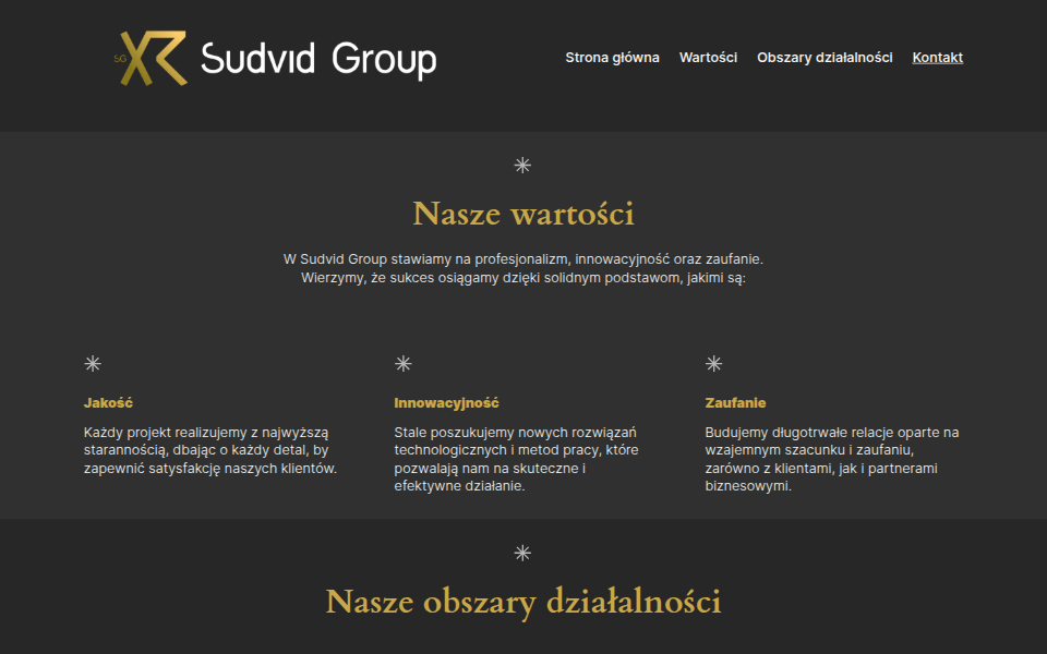 sudvid-group.eu — strona spółki Sudvid Group